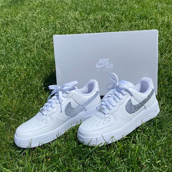 Bedazzled Air Force 1s - Picture 7 of 7
